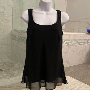 Black sleeveless top